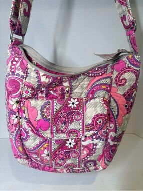 Vera Bradley Pink Paisley Quilted Shoulder Bag